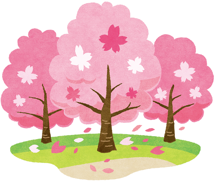 桜の木の無料フリーイラスト | 咲くっとイラスト（さくっといらすと）